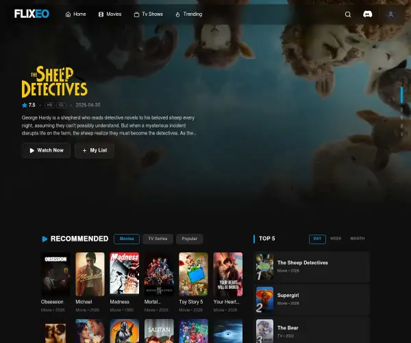 Screenshot of Flixeo