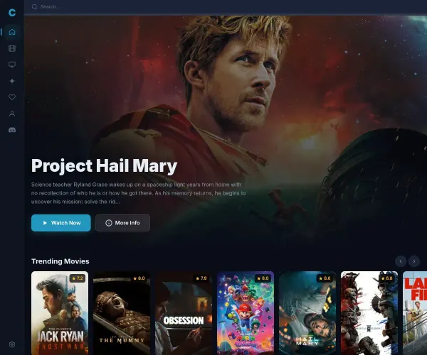 Screenshot of CoreFlix