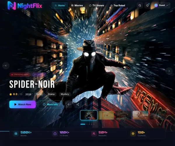 Screenshot of NightFlix